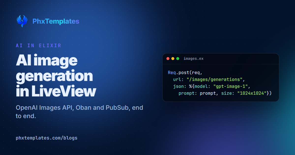 OpenAI Image Generation in Elixir: Build an AI Image Generator in Phoenix LiveView