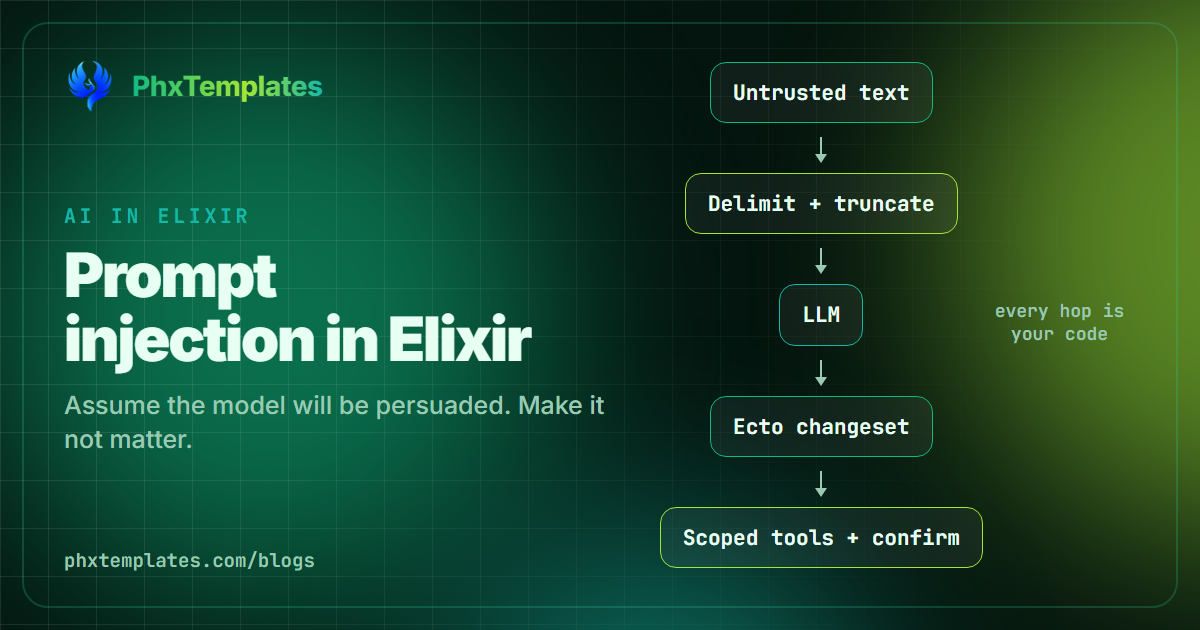 Prompt Injection in Elixir: Securing LLM Features in Phoenix